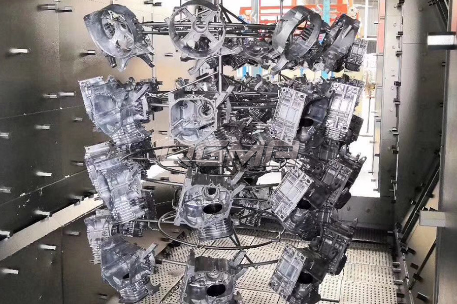 飞机发动机零部件抛丸除锈强化方案